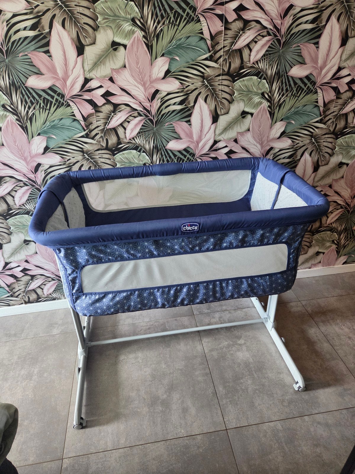 Chicco Co-sleeper - Blauw, verstelbaar, schommelfunctie, Ophalen, Gebruikt, Overige typen