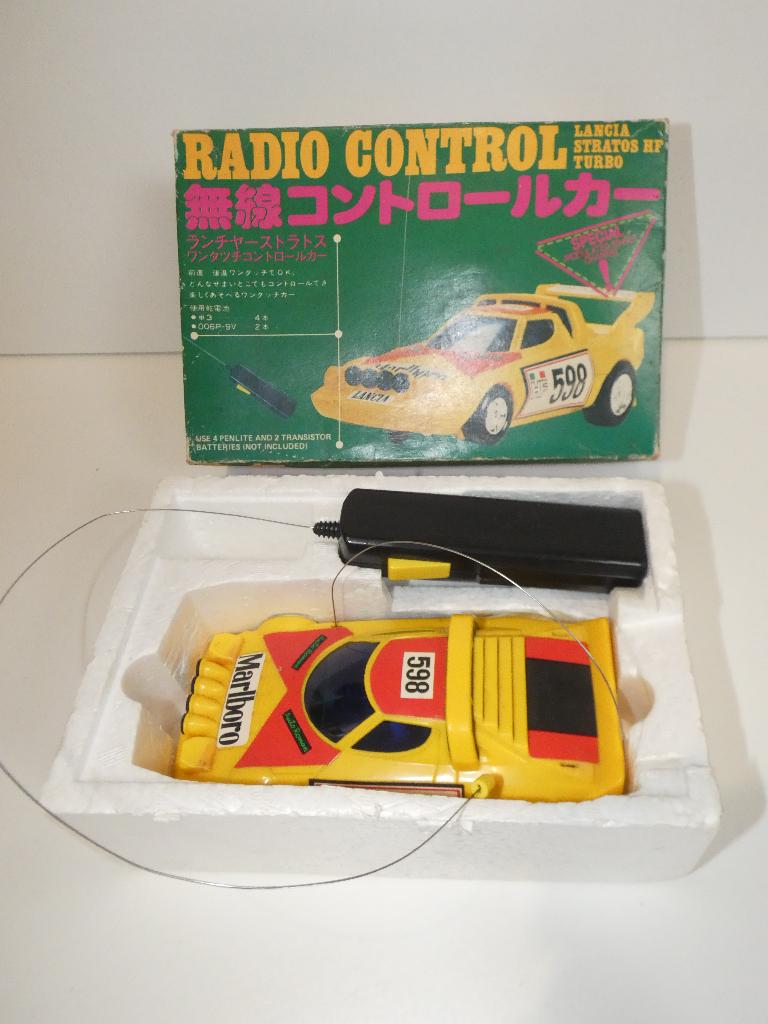Te koop vintage remote auto, een Lancia Stratos, Elektro, Auto offroad, Ophalen of Verzenden, Zo goed als nieuw