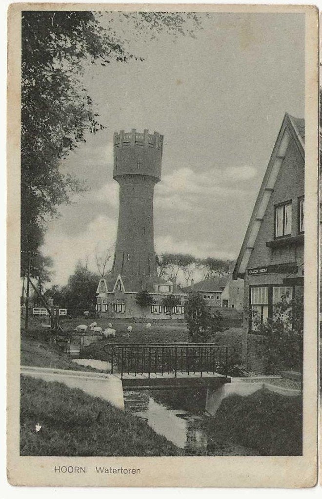 Hoorn-111  Watertoren, Verzenden, Voor 1920, Ongelopen, Noord-Holland