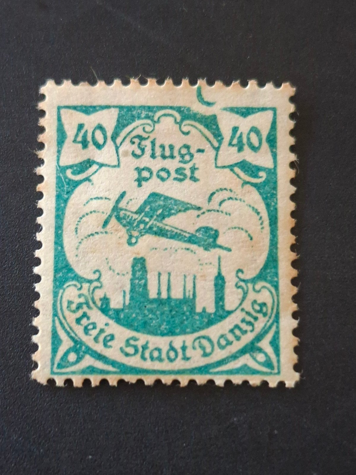 Danzig Mi 112. Niet vermelde plaatfout oid. Pf plakker, Verzenden, Overige periodes, Postfris