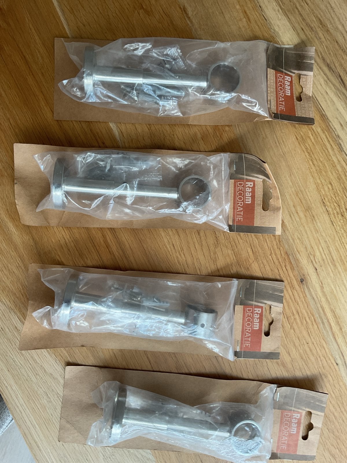 Gordijnstanghouder Raam Decoratie - 4 stuks, Ophalen, Overige merken, Metaal, Nieuw