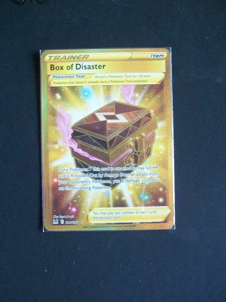 3470: Nieuwe Secret Pokemon Kaart BOX of DISASTER (214/196), Verzenden, Nieuw, Losse kaart, Foil