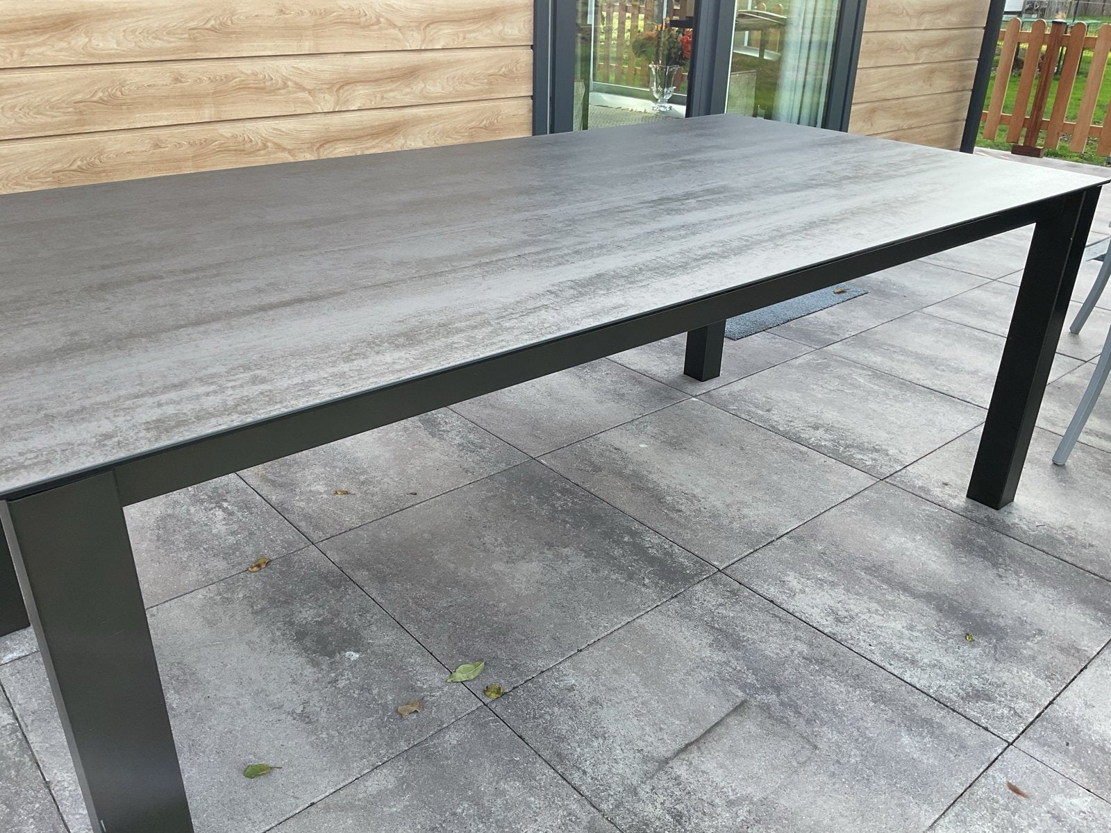 Moderne rechthoekige eettafel - Zo goed als nieuw, Ophalen, 200 cm of meer, 50 tot 100 cm, Zo goed als nieuw