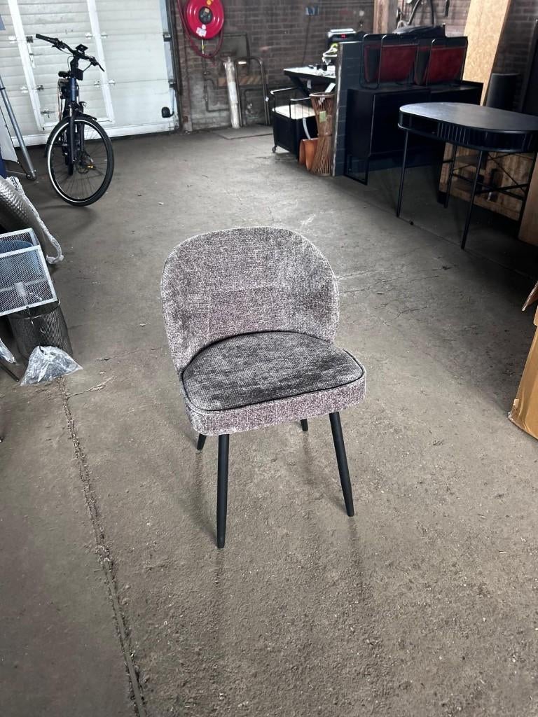 1 eetkamerstoel grijs bruin outlet korting, Ophalen, Bruin, Nieuw, Eén