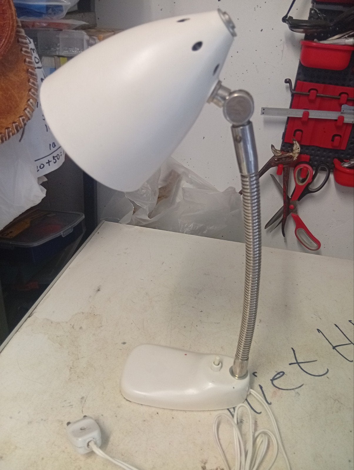 Vintage bureaulamp met flexibele arm / Hala Zeist, Ophalen of Verzenden, Gebruikt, Modern, functioneel