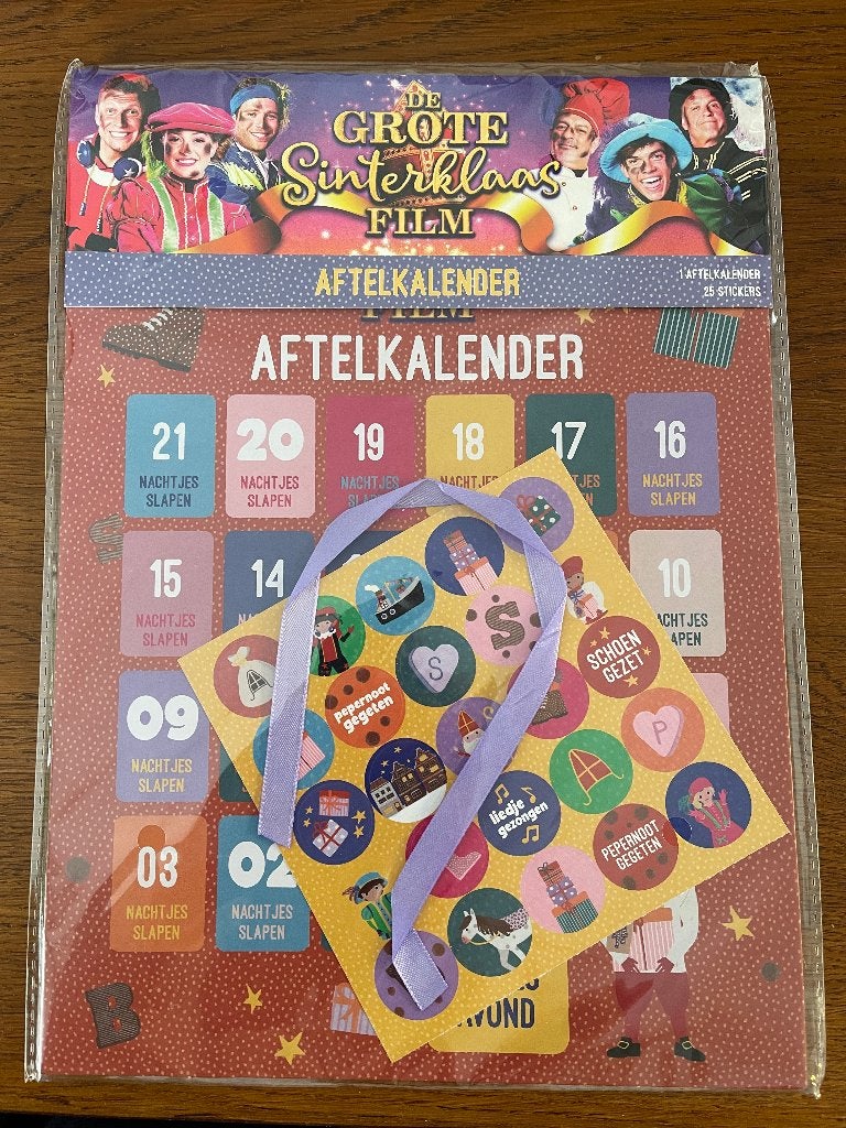 Sinterklaas "Aftelkalender" Nieuw in de Verpakking, Ophalen of Verzenden, Nieuw