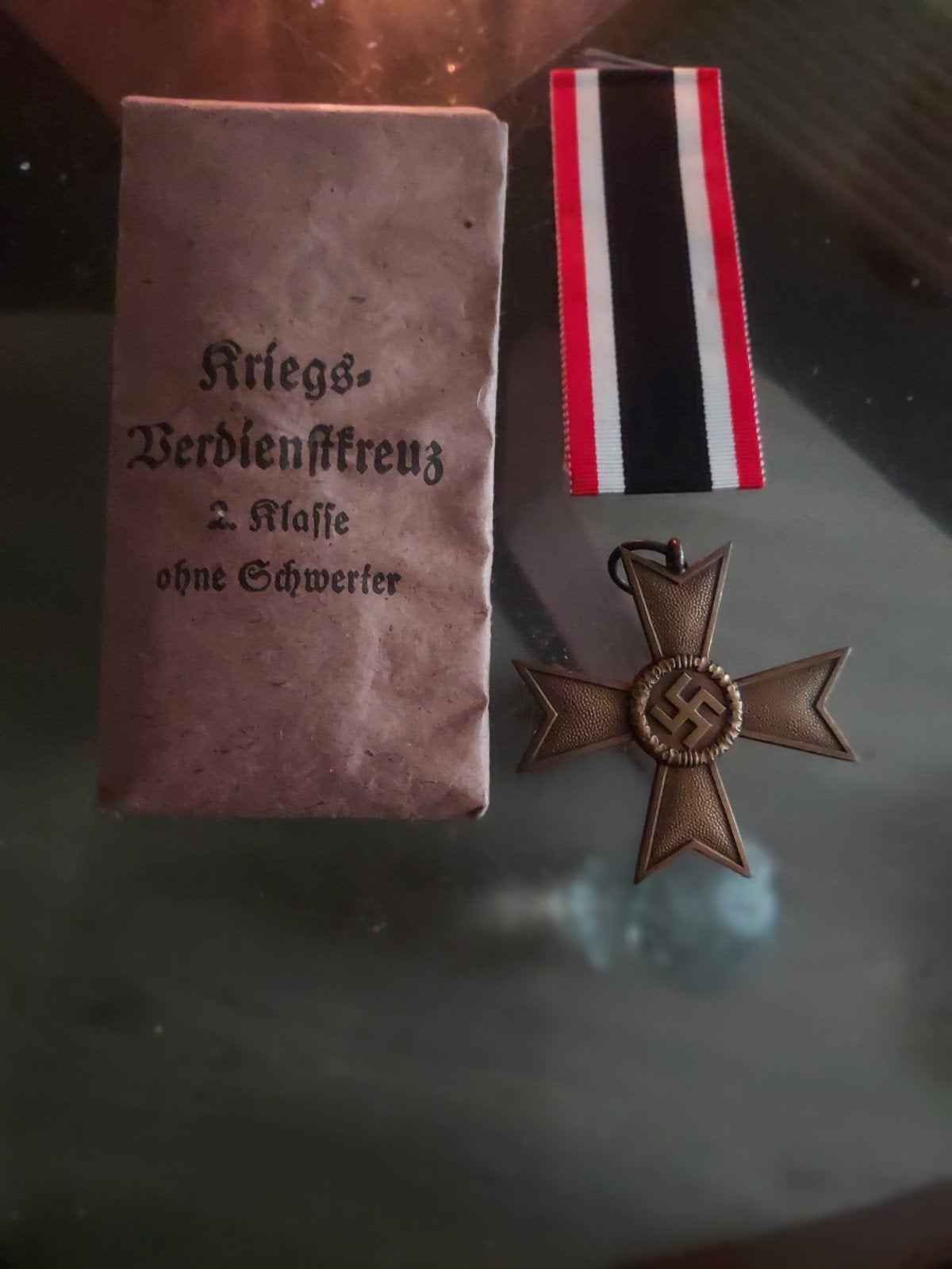 Kriegsverdienstkreuz 2e Klasse WO2 Oostfront Medaille, Verzamelen, Ophalen of Verzenden, Overige soorten, Duitsland, Lintje, Medaille of Wings
