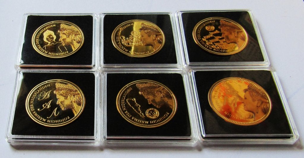 **   Koningin Máxima der Nederlanden. **  Plated Gold  **, Verzenden, Overige materialen, Nederland
