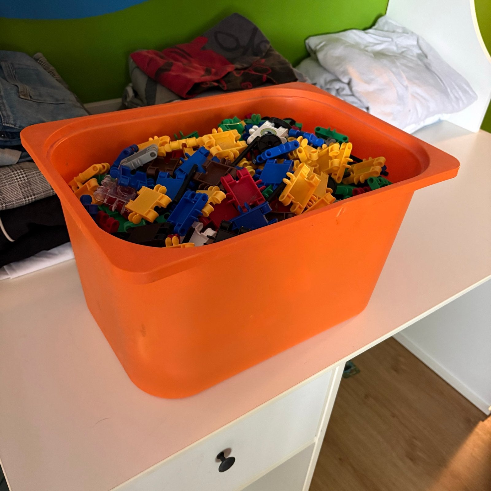 Grote bak K'nex bouwblokken, Ophalen, Gebruikt, K'nex