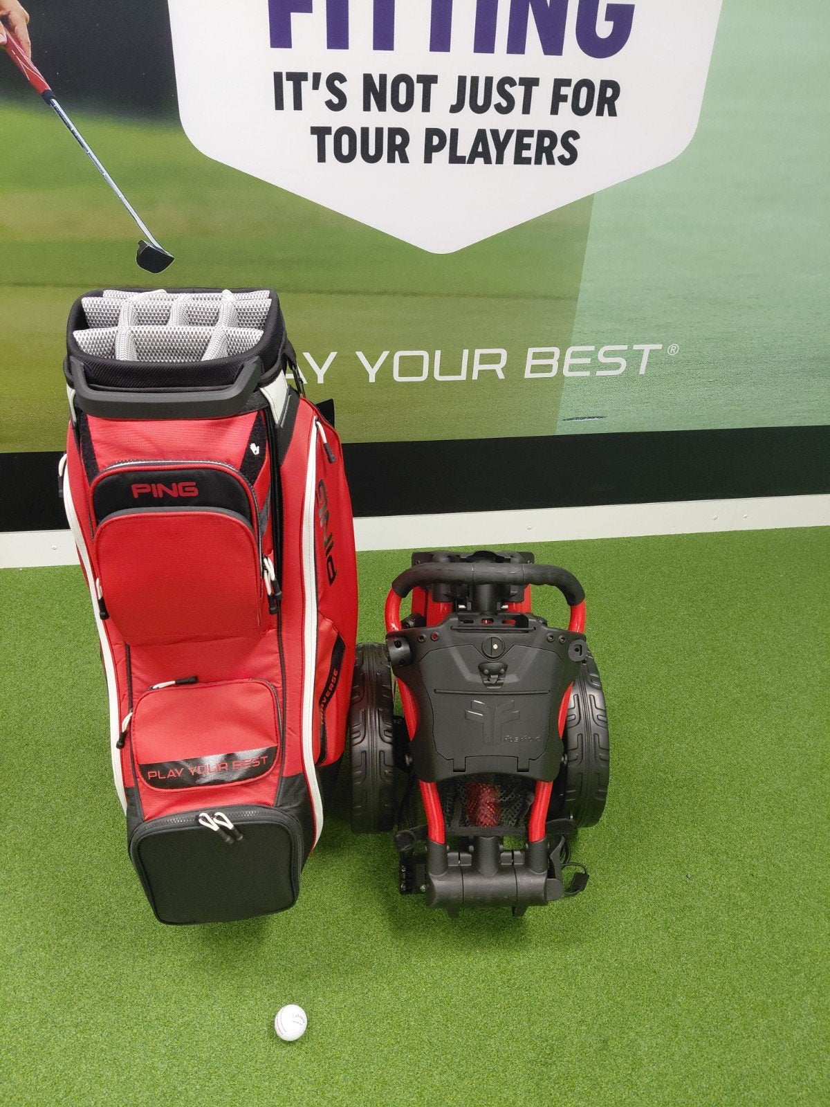 Ping Traverse Golftas & Fastfold Square Trolley, Ophalen of Verzenden, Nieuw, Tas, Ping