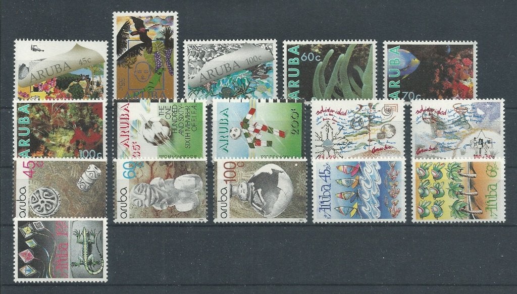 Aruba 1990, Complete jaargang, Postfris., Verzenden, Postfris
