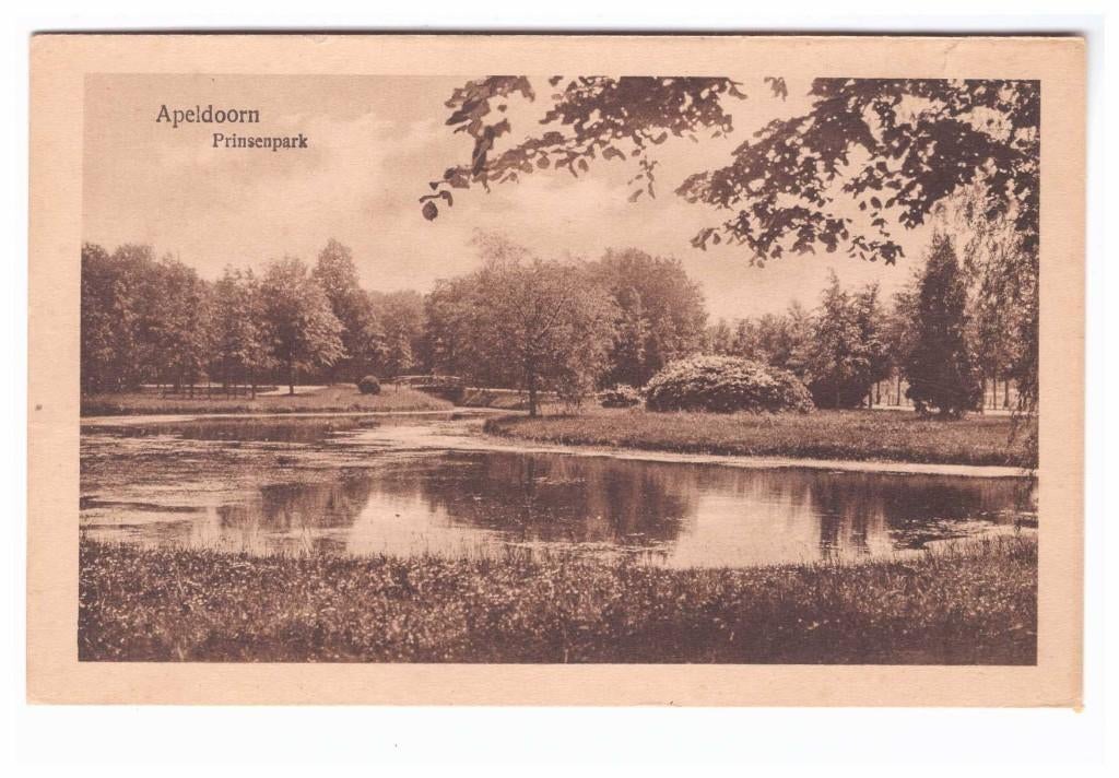 Ansichtkaart Apeldoorn, Prinsenpark., Ophalen of Verzenden, 1940 tot 1960, Ongelopen, Gelderland