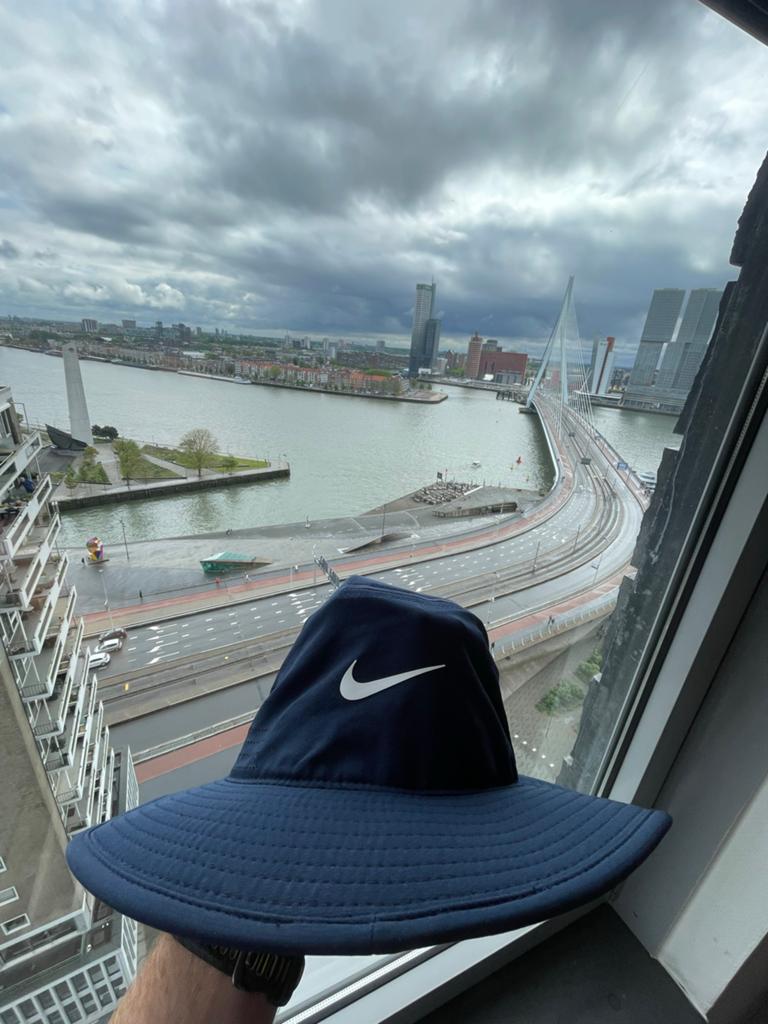 Limited Edition Nike Uka Zonnehoed - Donkerblauw, Kleding | Heren, Hoeden en Petten, Ophalen of Verzenden, Zo goed als nieuw, 60 cm (XL, 7½ inch) of meer