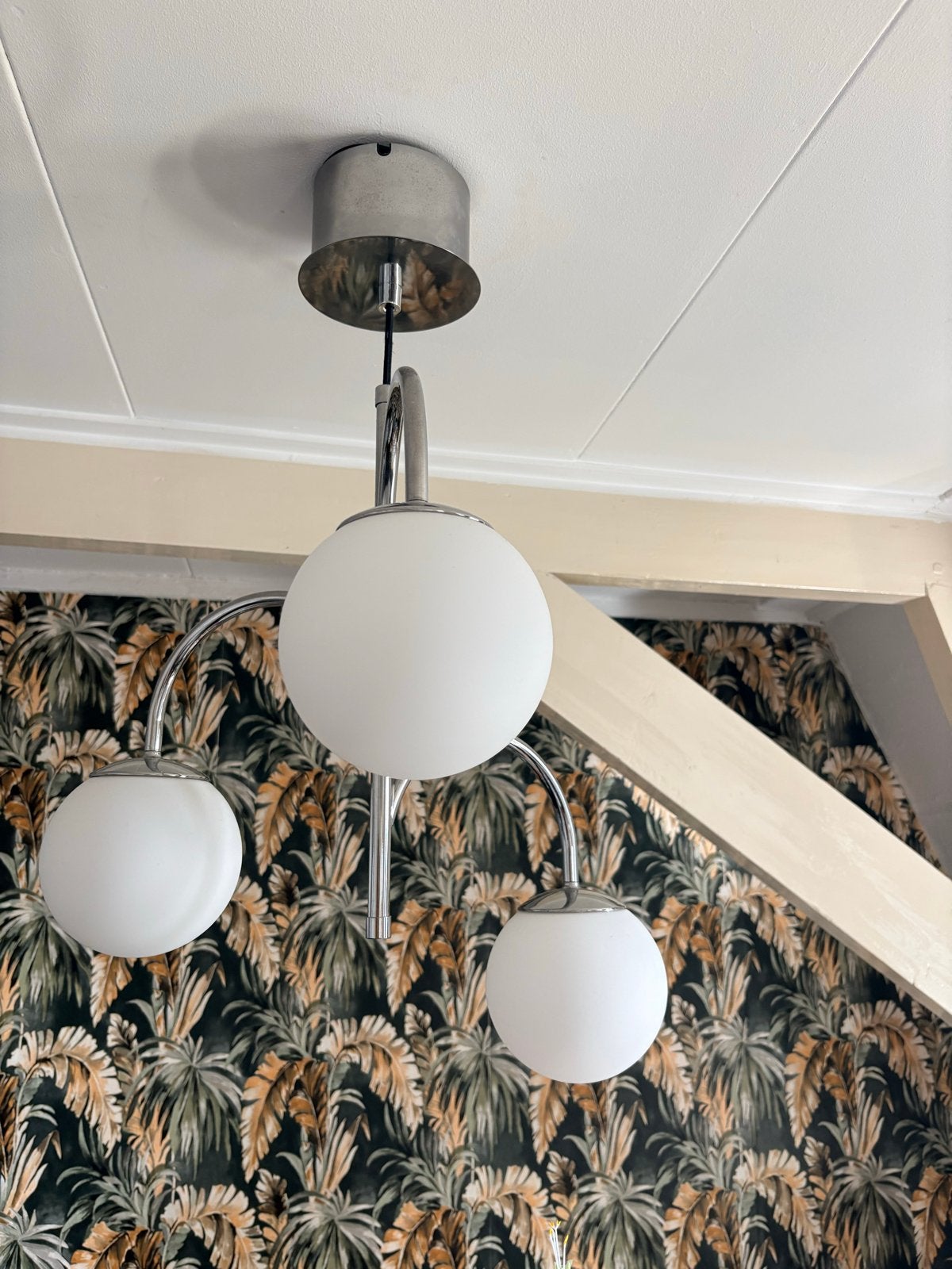 IKEA SIMRISHAMN plafondlamp, retro stijl, perfecte staat, Ophalen, Zo goed als nieuw, Metaal, E14 (klein)