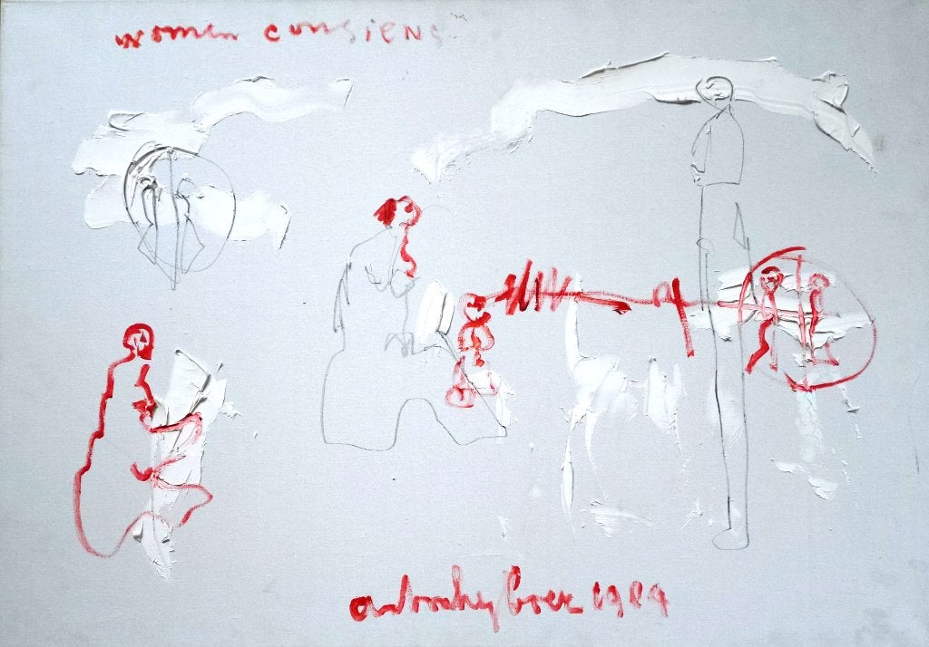 ==ANTON HEYBOER===doek 70 x 100 cm===uit COBRA museum==, Antiek en Kunst, Ophalen
