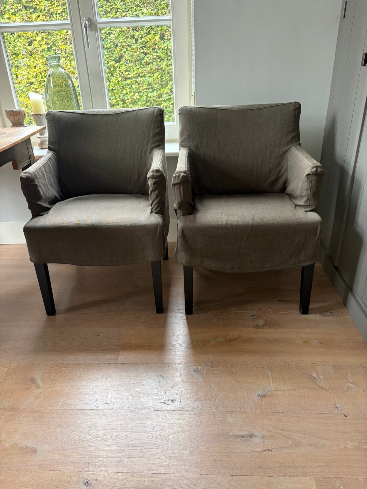 2 fauteuils landelijk hoffz style, Huis en Inrichting, Ophalen, Gebruikt, 75 tot 100 cm, 50 tot 75 cm