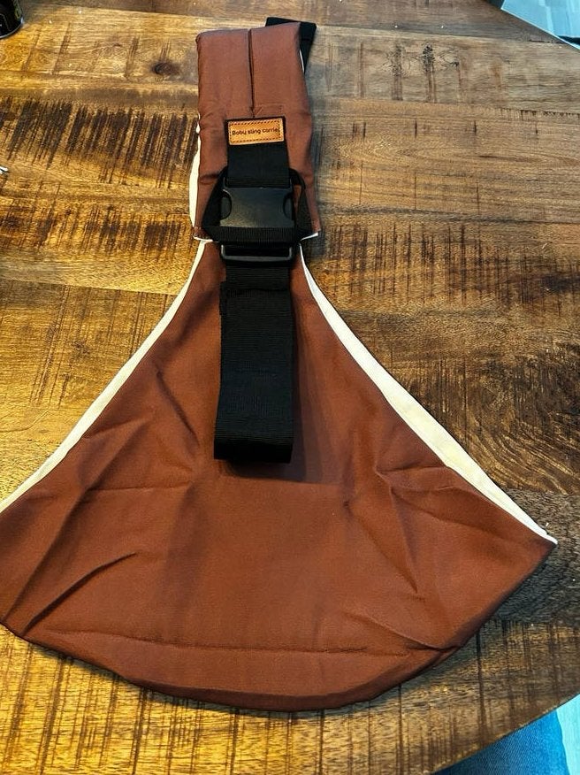 Bruin Baby Sling Draagzak - Comfortabel en Handig, Kinderen en Baby's, Babydragers en Draagdoeken, Overige merken, Gebruikt, Ophalen of Verzenden