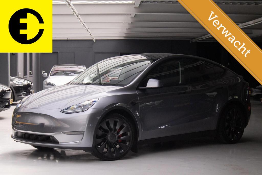 Tesla Model Y Performance AWD 75 kWh | Quick silver | Stoelv, Auto's, Tesla, Bedrijf, Te koop, Model Y, 4x4, ABS, Adaptive Cruise Control