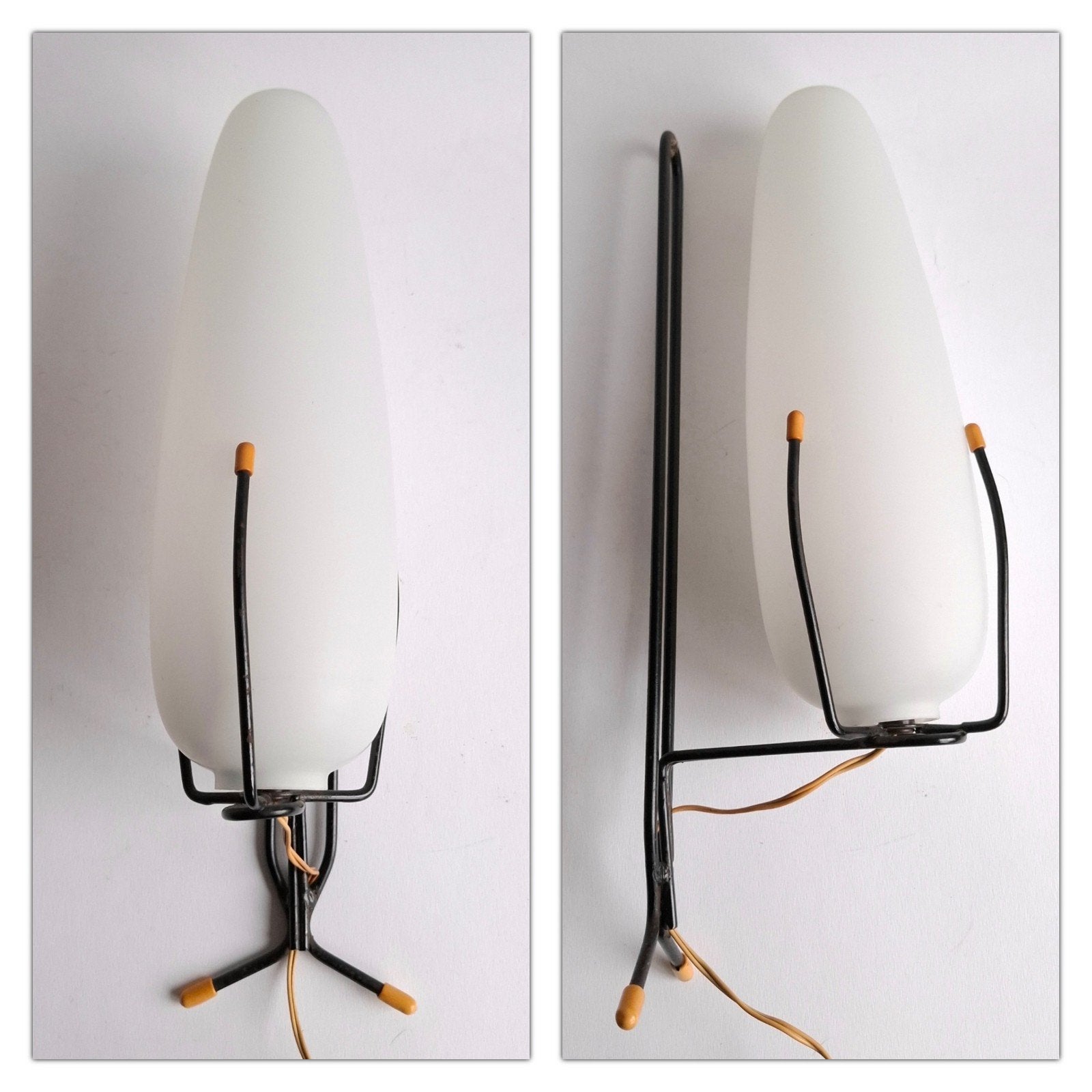 Jaren 50/60 Louis Kalff wandlamp, Huis en Inrichting, Ophalen of Verzenden, Gebruikt, Glas