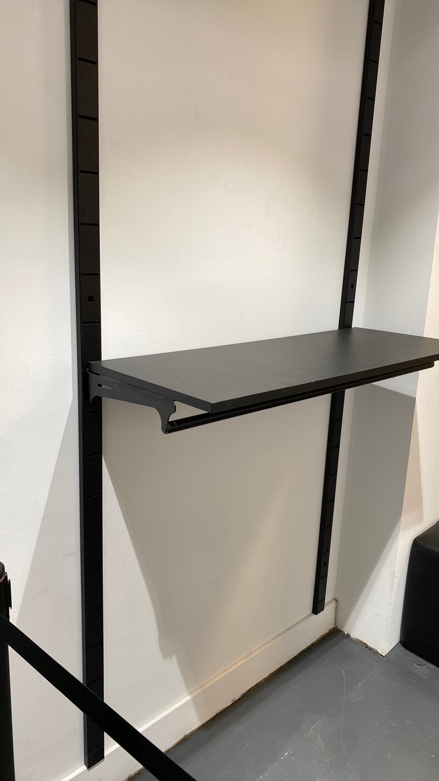 Kleding wand rekken 2x, Modern, industrieel, 100 tot 150 cm, 200 cm of meer, Met plank(en)
