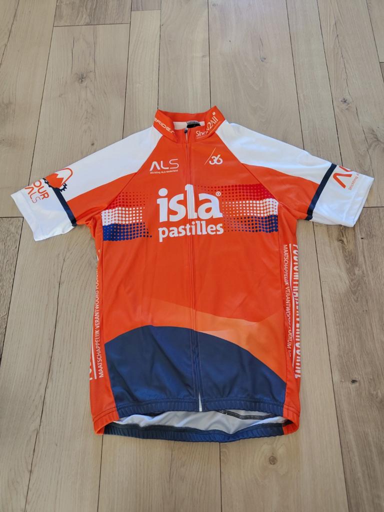 Tour du ALS fietsshirt - Maat 36, Ophalen, Zo goed als nieuw, Kleding