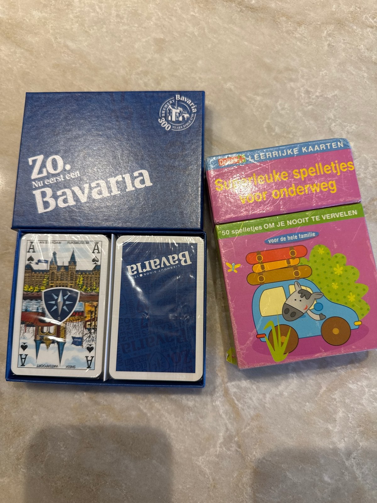 Nieuwe speelkaarten en 50 superleuke spelletjes voor onderw, Een of twee spelers, Ophalen of Verzenden, Gebruikt