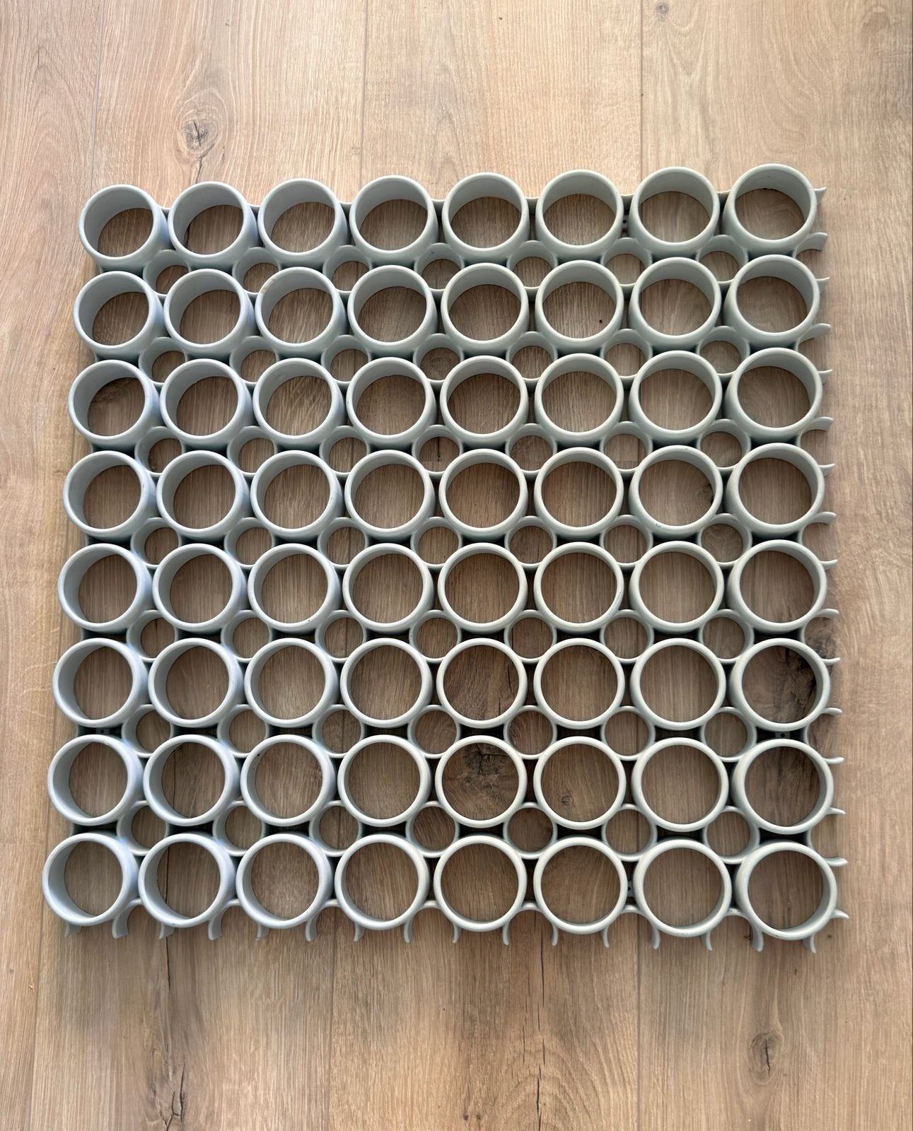 14x Vintage Space Age Wand- of Plafondpanelen - 64x64 cm, Ophalen, Vintage, Gebruikt, Kunststof