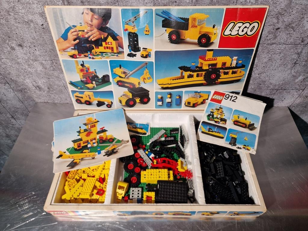Vintage LEGO 912 Technic Set - Bouwvoertuigen, Gebruikt, Ophalen of Verzenden, Technic, Complete set