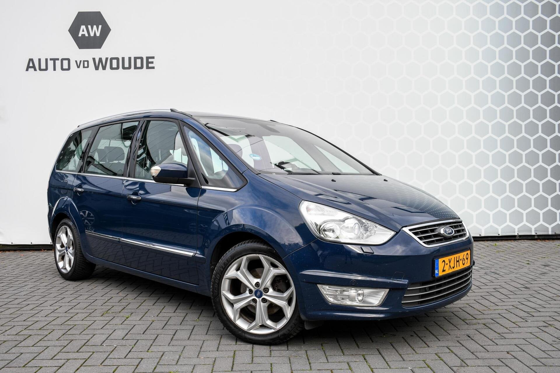 Ford Galaxy 2.0 TDCi Lease Platinum Leer 7 persoons, Auto's, Voorwielaandrijving, Euro 5, Zwart, 4 cilinders