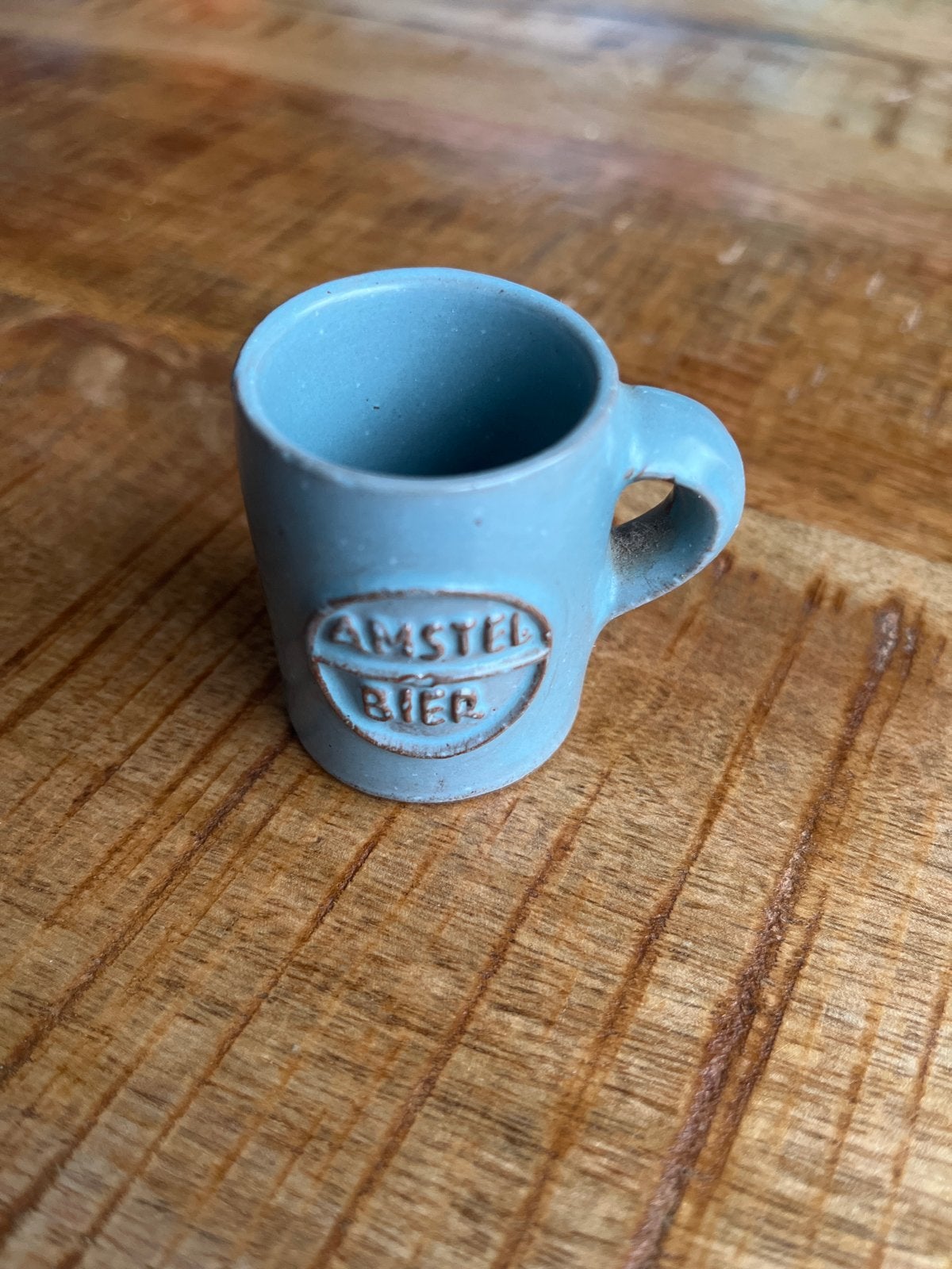 Amstel Bier Miniatuur Mokje - Uniek Verzamelobject, Ophalen of Verzenden