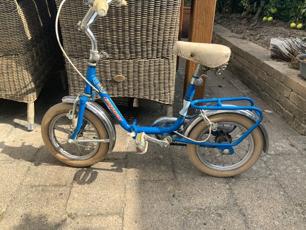 kinder(vouw)fietsje, vintage jaren 60/70.  T.e.a.b., Fietsen en Brommers, Fietsen | Vouwfietsen, Gebruikt, Minder dan 14 inch