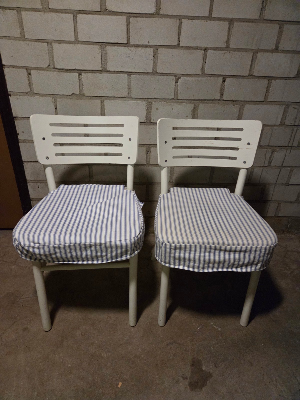 gratis witte stoeltjes, Ophalen, Gebruikt, Hout