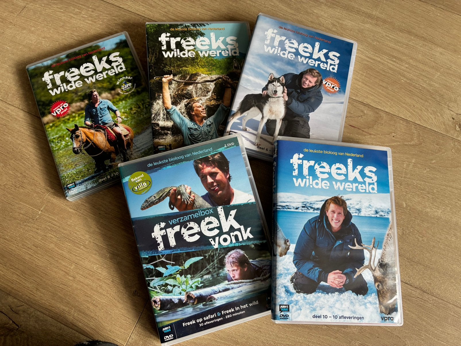 Freek Vonk DVD’s Freeks wilde wereld, Cd's en Dvd's, Alle leeftijden, Ophalen of Verzenden, Zo goed als nieuw