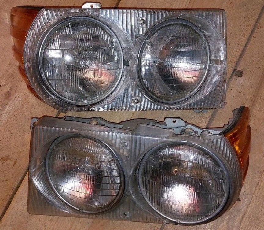 Mercedes R107 Koplampen  Past op alle R107 & SLC, Ophalen of Verzenden, Gebruikt, Mercedes-Benz