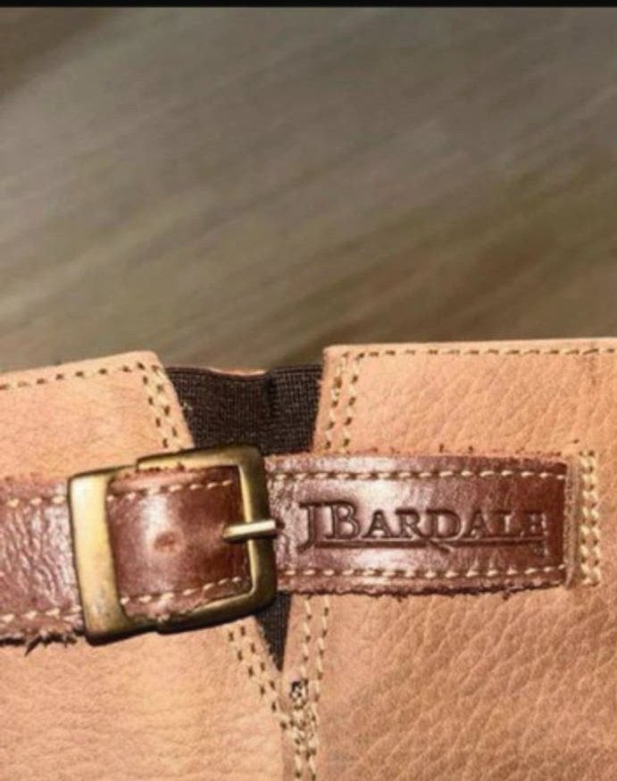 John Bardale Bruine Leren Laarzen Maat 39, Kleding | Dames, Ophalen of Verzenden, Zo goed als nieuw, Bruin, Lage of Enkellaarzen