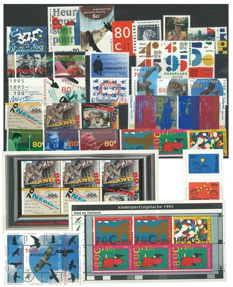 Jaarcollectie Postzegels 1995 Nederland uitgave van PTT Post, Ophalen, Postfris