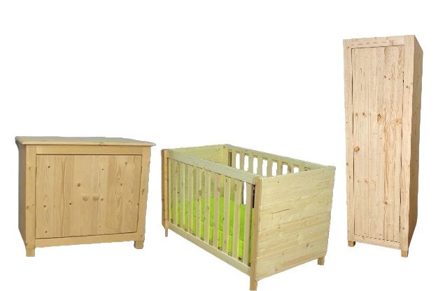 massief houten BABYKAMER Country zelf naar wens te kleuren, Ophalen of Verzenden, Nieuw, Jongetje