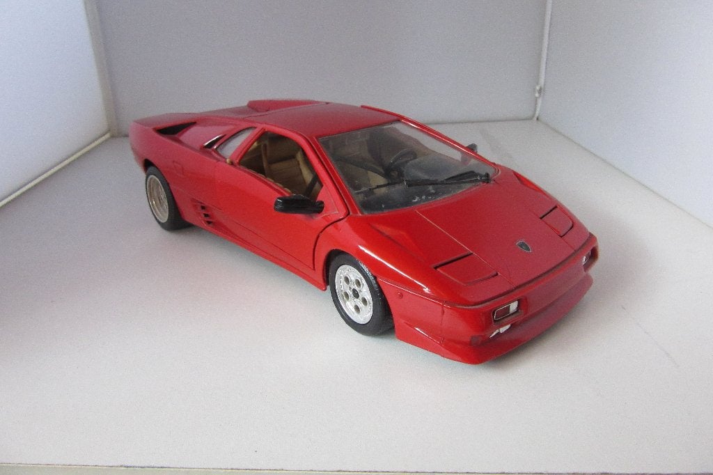 Lamborghini Diablo 1;18, Ophalen of Verzenden, Zo goed als nieuw, Auto, Bburago