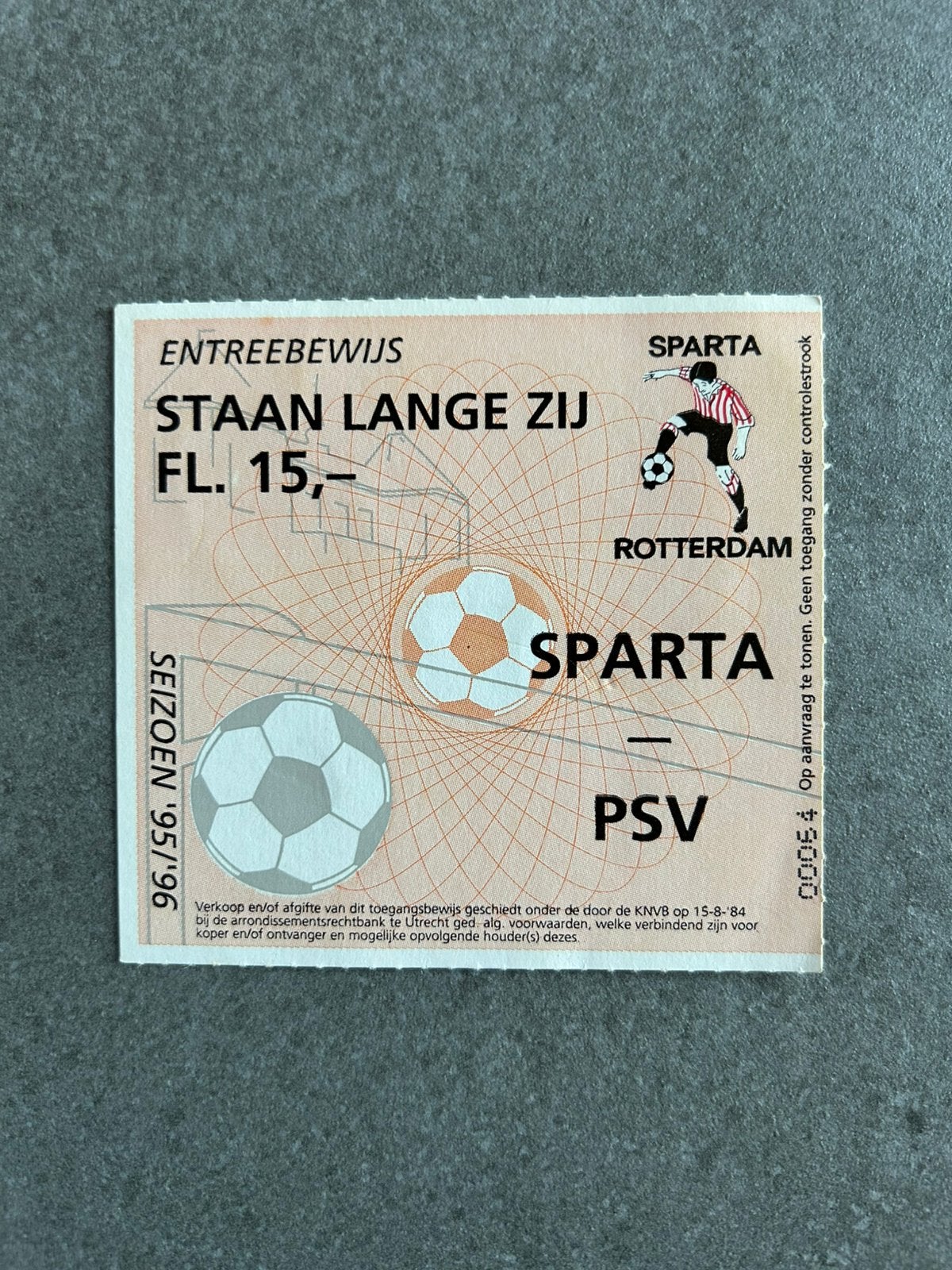 Sparta - PSV 1995 ticket, Ophalen of Verzenden, PSV, Overige typen