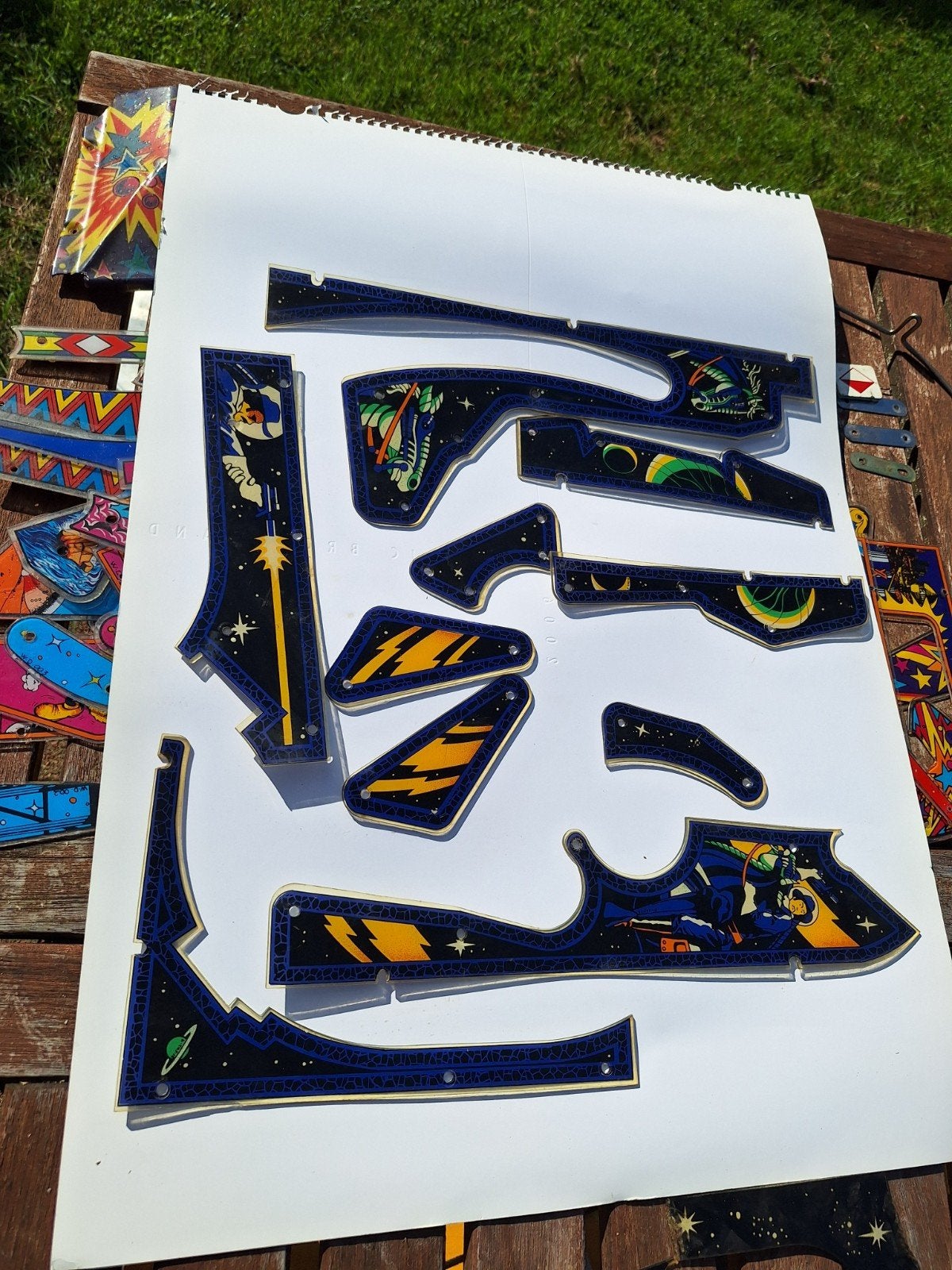williams cosmic gunfight plastics, Ophalen of Verzenden, Gebruikt, Onderdeel of Defecte kast, Williams