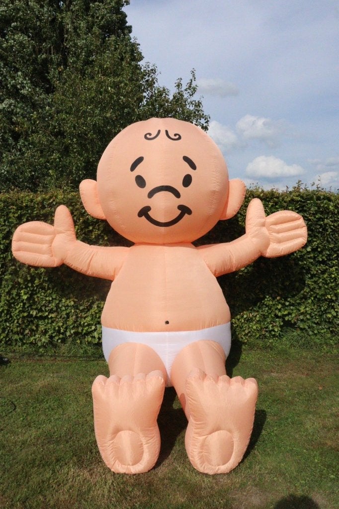 Opblaasbare baby te huur, Ophalen, Gebruikt, Geboorte of Huwelijk