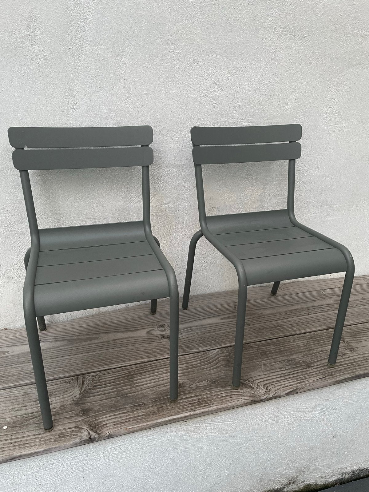 Fermob luxenbourg kinder tuinstoel 2x Rosemary, Ophalen, Zo goed als nieuw, Metaal