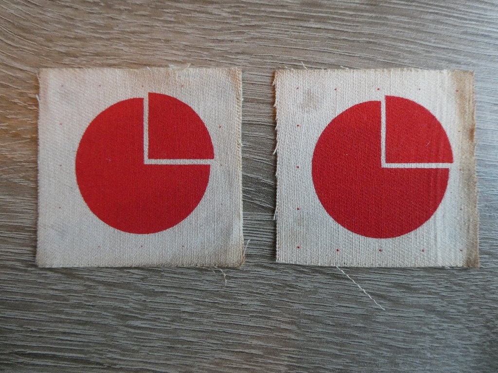 Set 4th Division arm patches, Ophalen of Verzenden, Landmacht, Engeland, Embleem of Badge