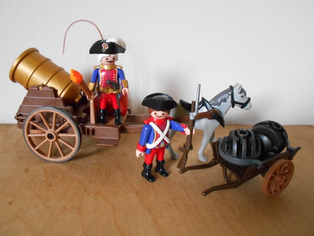 Playmobil 3111 Royal Artillery met "Dikke Bertha", Ophalen of Verzenden, Gebruikt, Complete set, Figuren