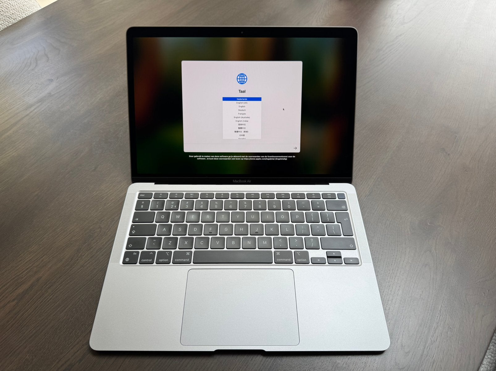 MacBook Air M1 2020 8GB/256GB – 21 cycli –96% accu –compleet, Ophalen, Zo goed als nieuw, 13 inch, MacBook Air