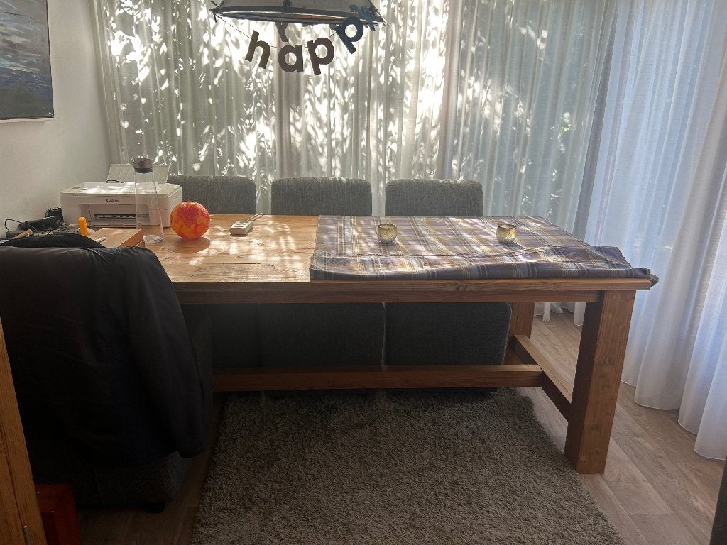 Eettafel, Ophalen, Gebruikt, 200 cm of meer, 50 tot 100 cm