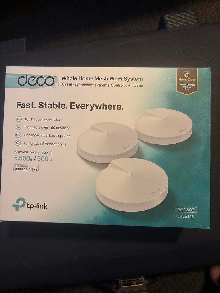TP-Link Deco M5 Whole Home Mesh Wi-Fi Systeem, Computers en Software, WiFi-versterkers, Nieuw, Ophalen of Verzenden