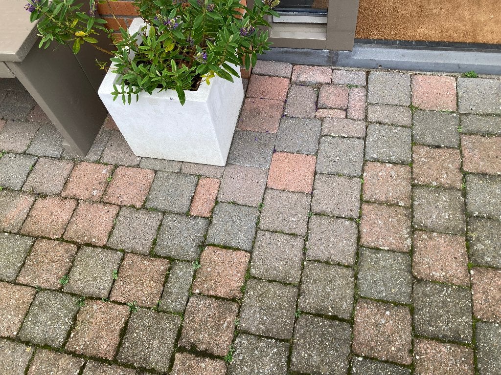 Gratis tuintegels ophalen 10 x 10, Tuin en Terras, Ophalen, Gebruikt, 10 m² of meer, Beton