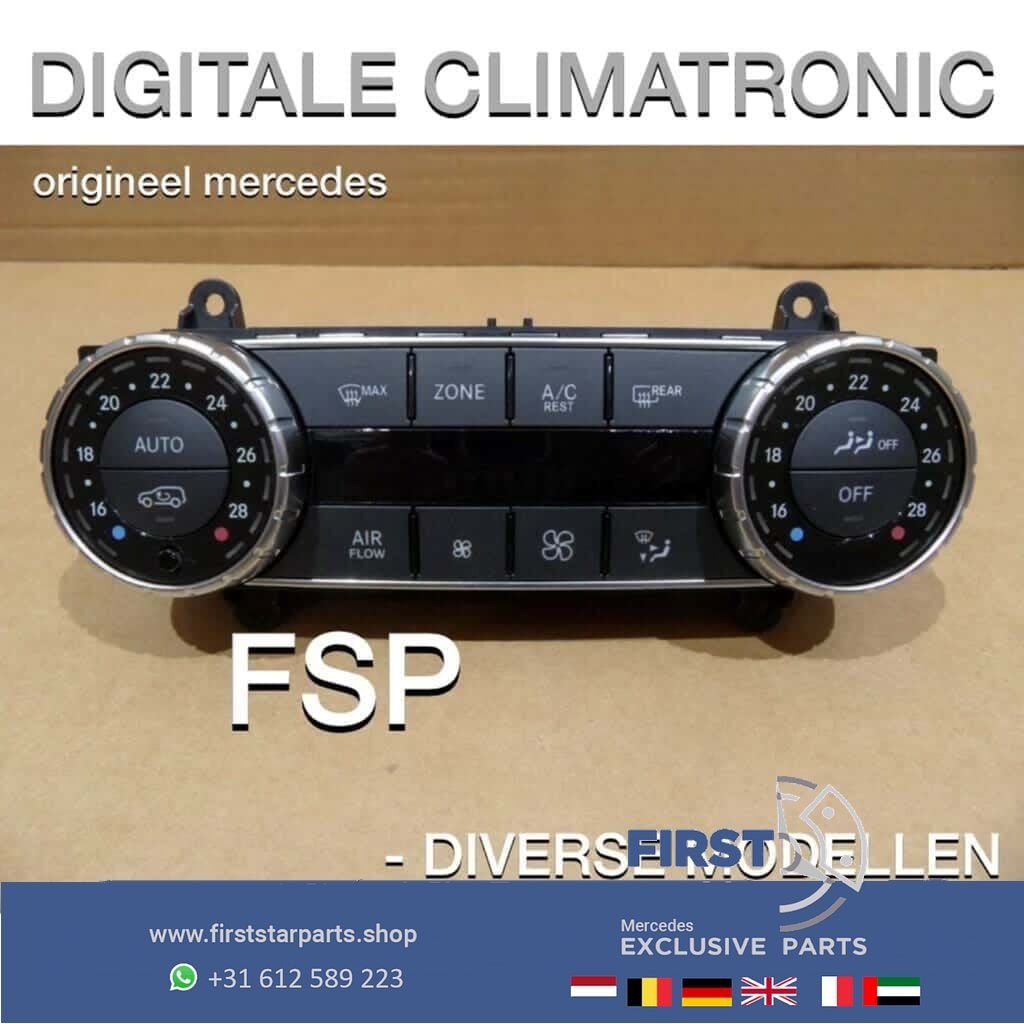 Mercedes W204 W212 X204 W166 Climatronic kachel bediening or