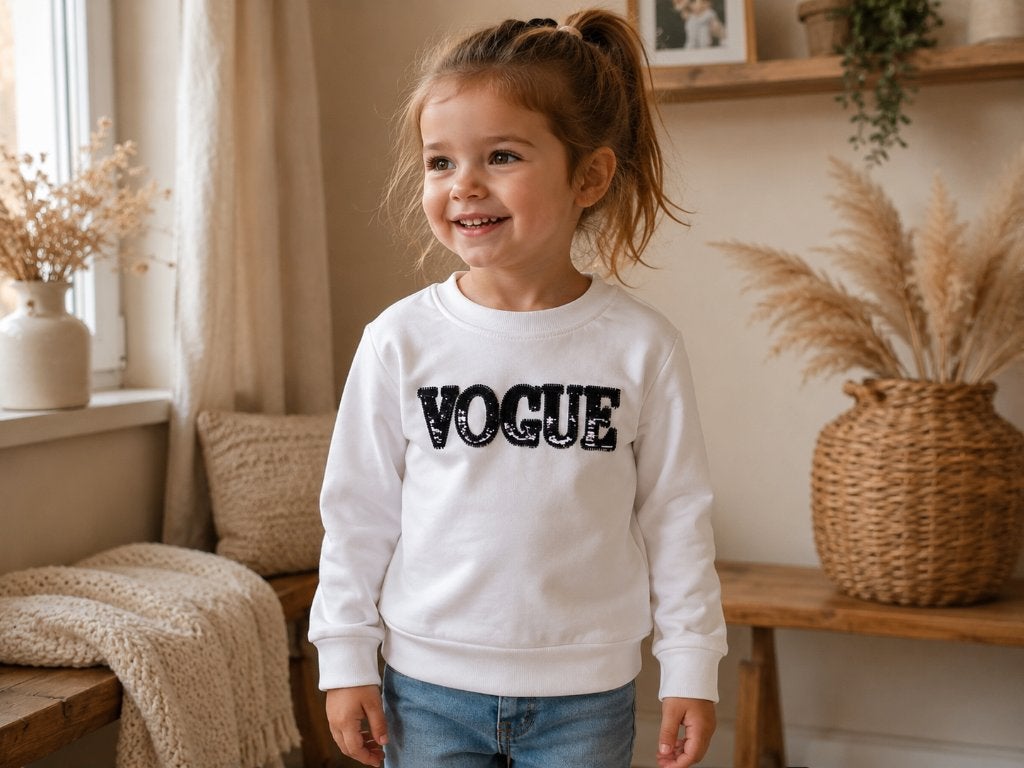 Sweater Kids Star Vogue wit maat 98-104 NIEUW, SO, Meisje, Trui of Vest, Nieuw